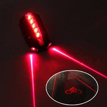 Rear Bicycle Tail Light Beam | Safety Warning Red Lamp