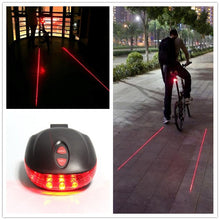 Rear Bicycle Tail Light Beam | Safety Warning Red Lamp